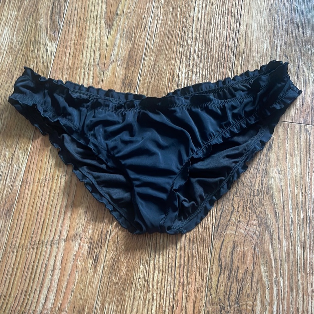 Black Ruffle Bikini Bottoms